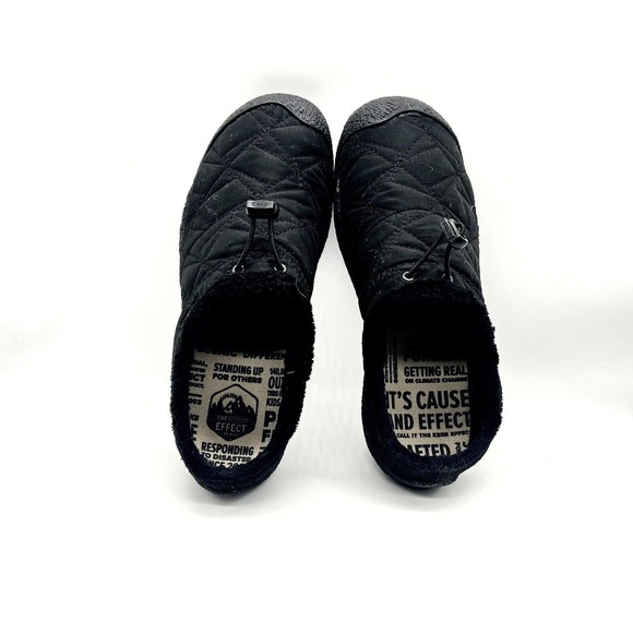 Keen Slipper Womens Size 9 Howser 2 Casual Flats 1025540 Black Fabric Drawstring - Picture 6 of 10